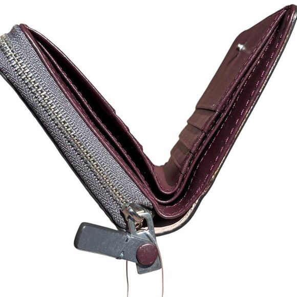 NWT! Marc by Marc Jacobs Dusty Pink Workwear Mini Compact Bifold CC Wallet - Picture 4 of 6